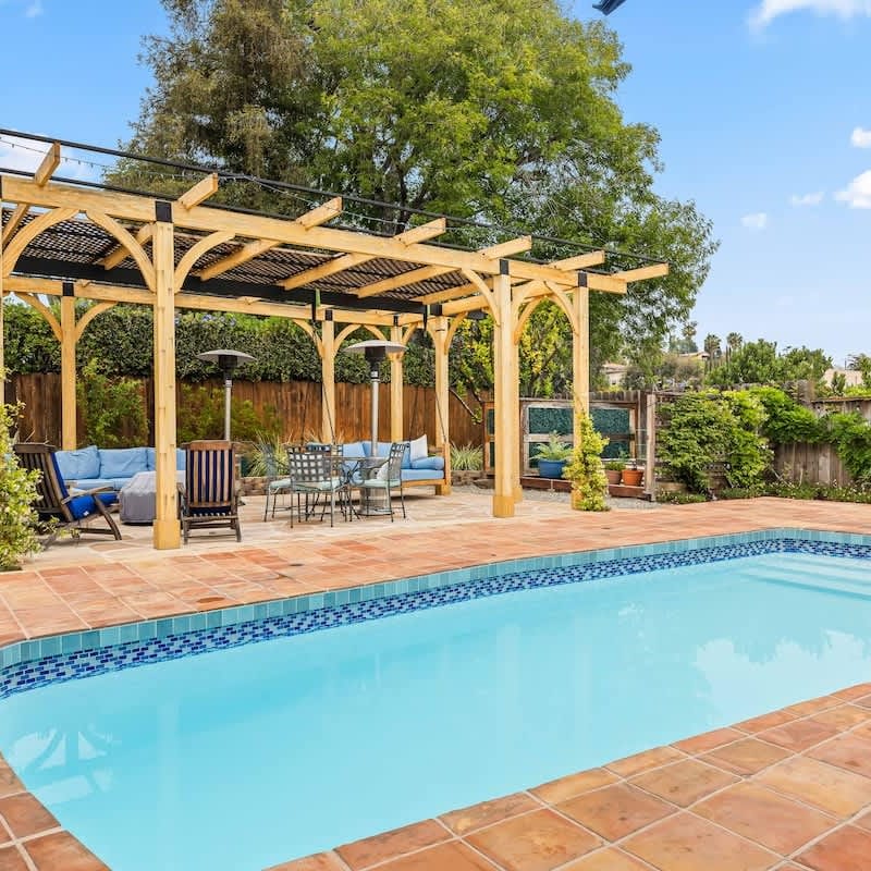 Spanish 3BR Retreat | Pool & Private Patios